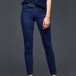 🔥GAP | Women’s dark indigo Resolution Pull-On Jeggings, elastic waist, size 30P